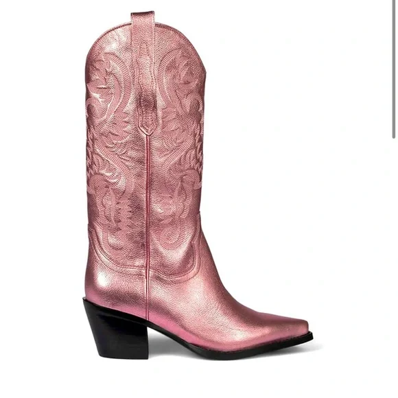Jeffery Campbell Dagget in Pink Metallic - Picture 4 of 12